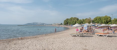 Vlak bij het strand