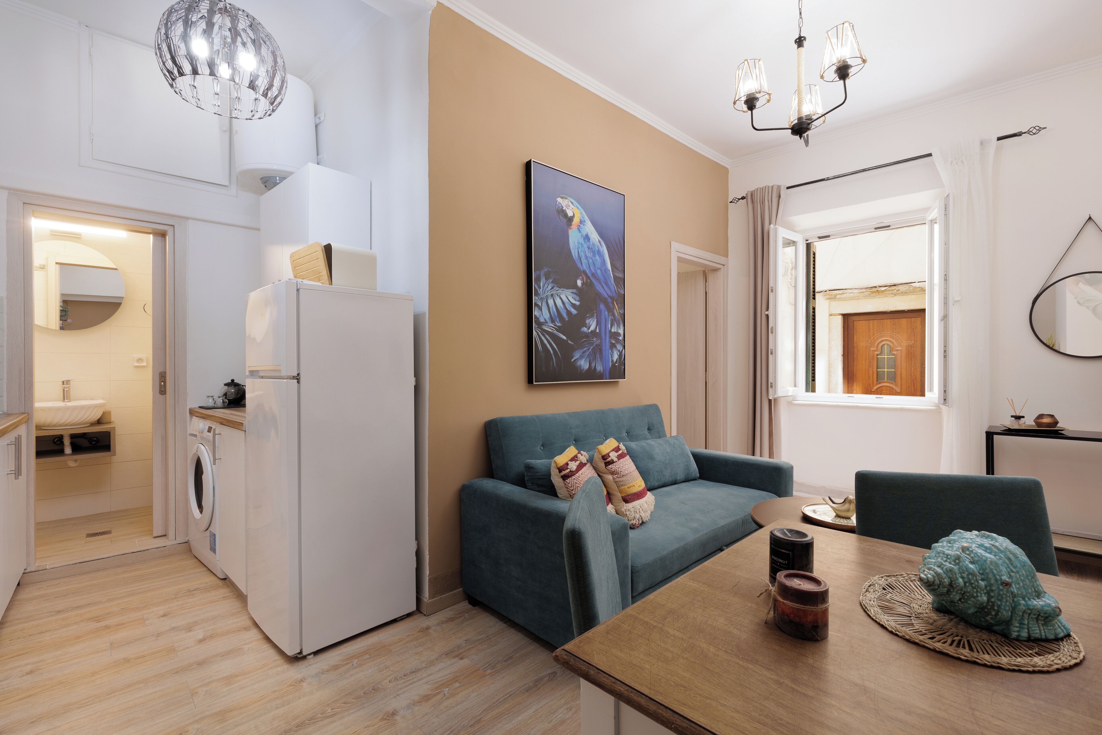 Căn hộ, 1 phòng ngủ | Khu phòng khách | TV màn hình phẳng 