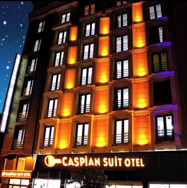 Front of property - evening/night - Caspian Suit Hotel (Van)