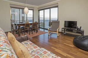 Lejlighed - 1 soveværelse - terrasse - havudsigt | Opholdsområde | Fladskærms-tv