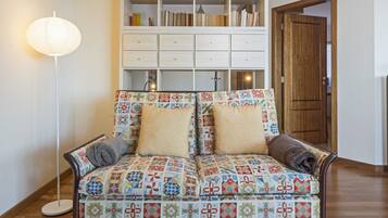 Apartment, 1 Bedroom, Terrace, Ocean View | Living area | Flat-screen TV