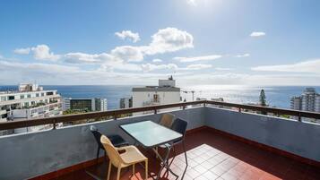 Apartamento, 1 quarto, terraço, vista para o oceano | Terraço/pátio