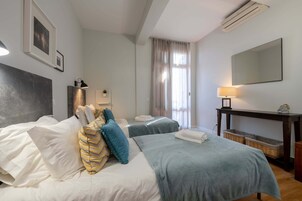 Apartment, 1 Bedroom, Terrace, Ocean View | 1 bedroom, blackout drapes, iron/ironing board, free cribs/infant beds