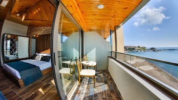 Loft Deluxe, vista al mar | Caja de seguridad en la habitación y wifi gratis 