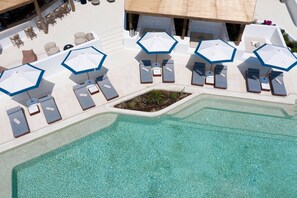 2 outdoor pools, open 10:00 AM to 7:00 PM, free cabanas, pool umbrellas - Aegon Mykonos, Autograph Collection (Mykonos)