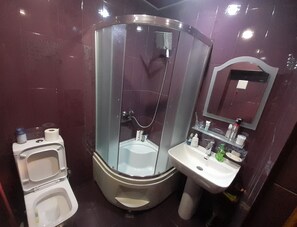 Combined shower/bathtub, hair dryer, towels, soap - Your own peace of paradise awaits you (Baku)