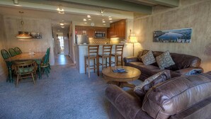 Condo, Multiple Beds, Private Pool, Partial Sea View | Living area - Hawks View (South Lake Tahoe)