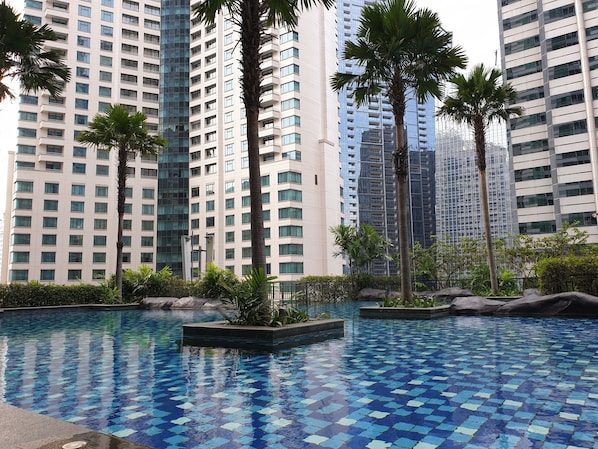 Udendørs pool, opvarmet pool