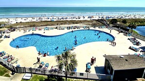 Indoor pool, a heated pool - Escape to Paradise:202B OCEANFRONT, LAZY RIVER, Family Friendly, Pools, Hot tubs (Myrtle Beach)