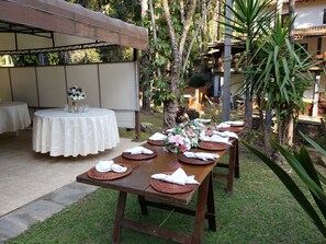 Opções para refeição ao ar livre