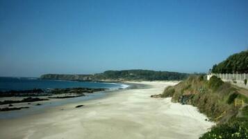 Vlak bij het strand