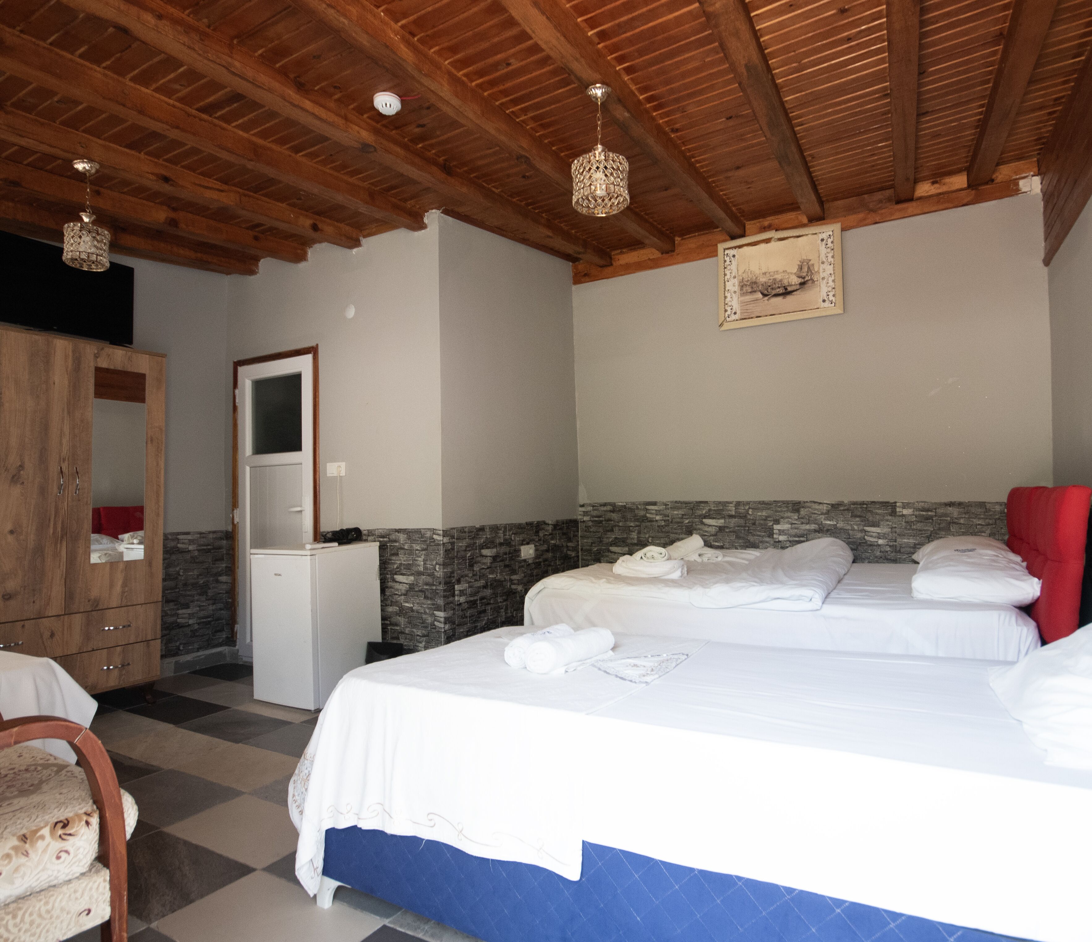 Family Triple Room, Multiple Beds, Garden View | Premium bedding, individually decorated, individually furnished, desk