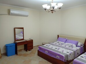1 bedroom, iron/ironing board, bed sheets