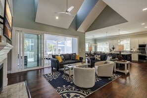 Smart TV, table football, ping pong