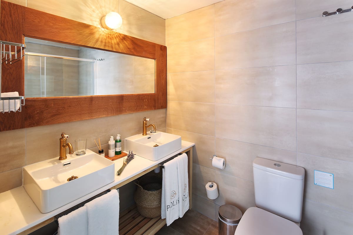 family room (superior) | bathroom | shower, free toiletries, hair dryer, bathrobes