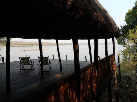 Lobby sitting area. Kavumbu Camp