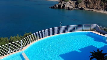 Basic-Doppel- oder -Zweibettzimmer, Meerblick | Ausblick vom Zimmer