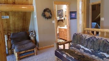 Télévision, cheminée, jeux vidéo, lecteur de DVD