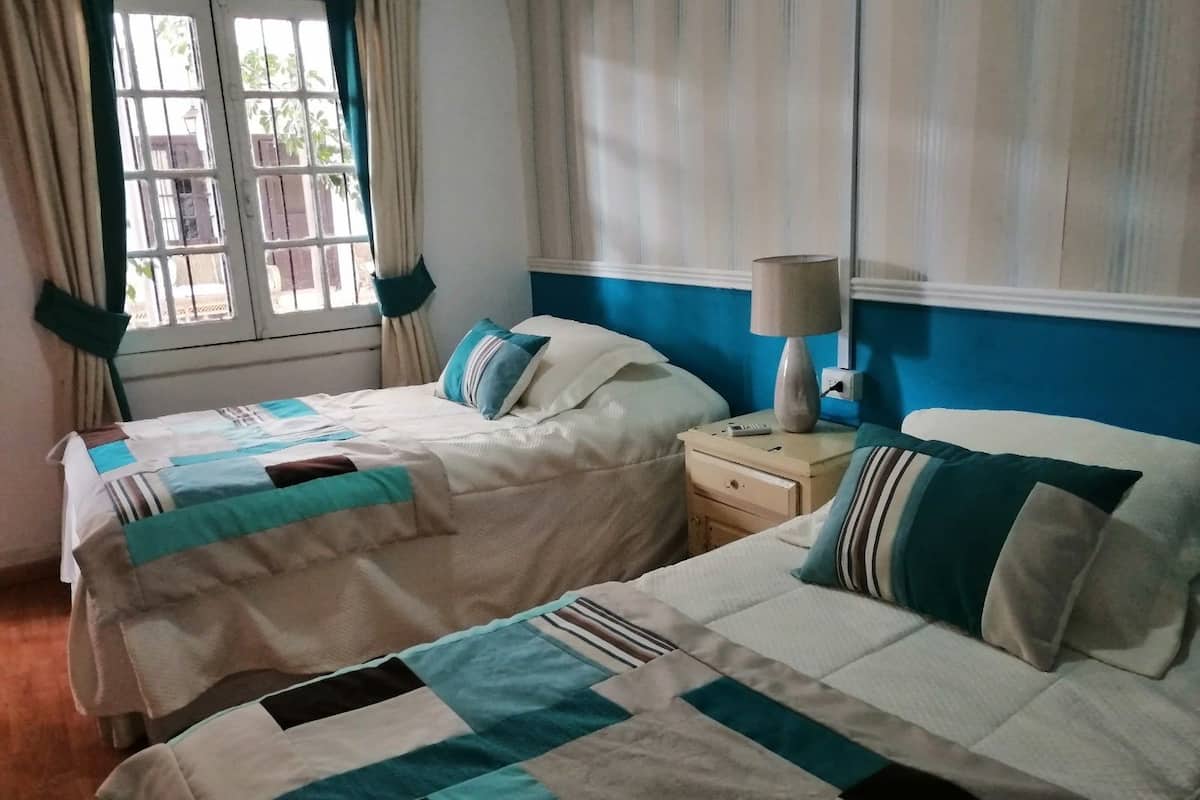 Hypo-allergenic bedding, individually decorated, individually furnished
