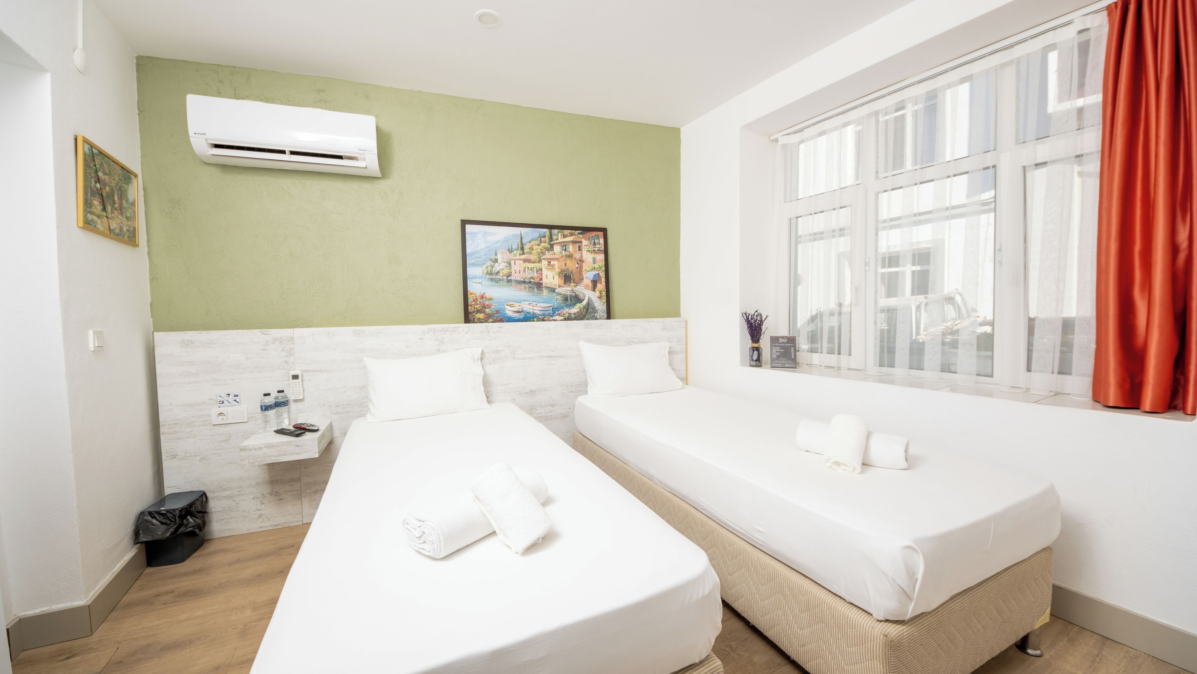 basic double room, city view | premium bedding, minibar, desk, laptop workspace