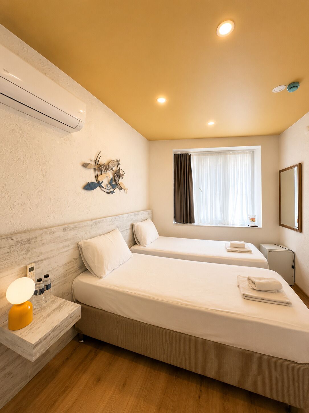 Basic Double Room, City View | 1 bedroom, premium bedding, minibar, desk