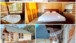 Luxury Cabin, 1 King Bed, Jetted Tub, Pool View | Individually decorated, individually furnished - Villa Camargo (San Gil)