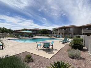 A heated pool