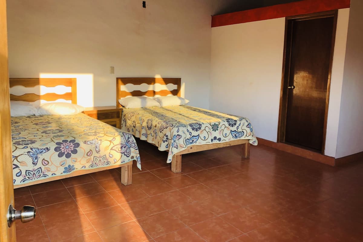 Basic Quadruple Room, 2 Double Beds, Pool View | WiFi (free)