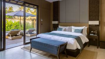 Premium-sengetøj, minibar, pengeskab på værelset, individuel indretning