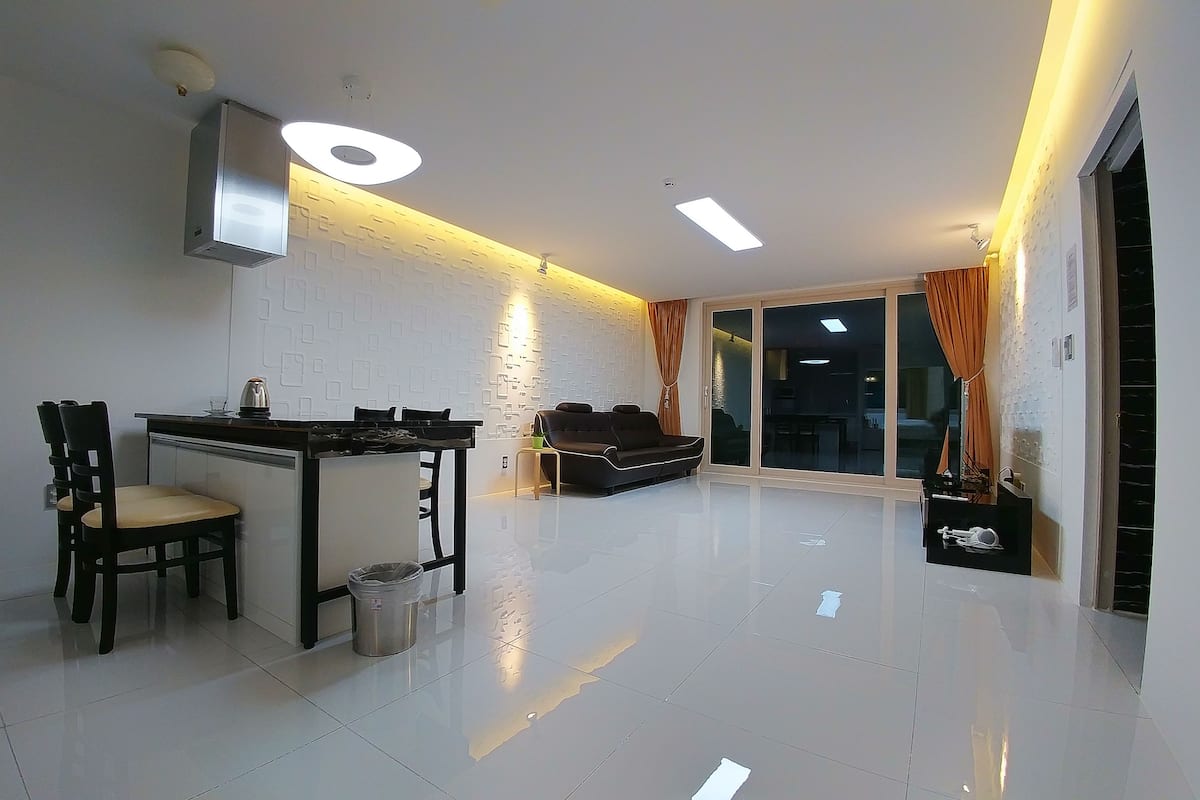 Fridge, microwave, electric kettle