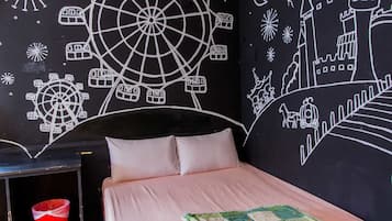 Basic Quadruple Room, 2 Double Beds | View from room