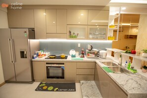 公寓, 2 間臥室 (A2-2609) | 私人小型廚房 | 大型冰箱、爐台、電熱水壺、電鍋