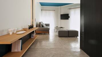 Apartment, 2 Bedrooms, City View | Premium bedding, soundproofing, iron/ironing board