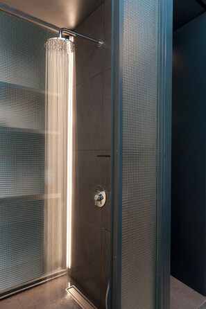 Apartment, 1 Bedroom, City View | Bathroom | Shower, rainfall showerhead, free toiletries, hair dryer - Syntagma Square Modern Apartments (Athens)