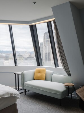 Deluxe Double Room, City View | Living area | 32-inch LED TV with cable channels, TV - Hotel Attic (Taipei)