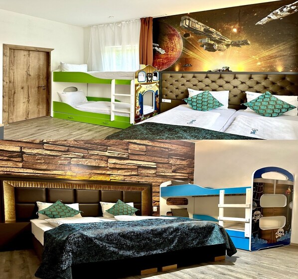 Deluxe-Apartment, 2 Schlafzimmer | Schreibtisch, kostenloses WLAN, Bettwäsche