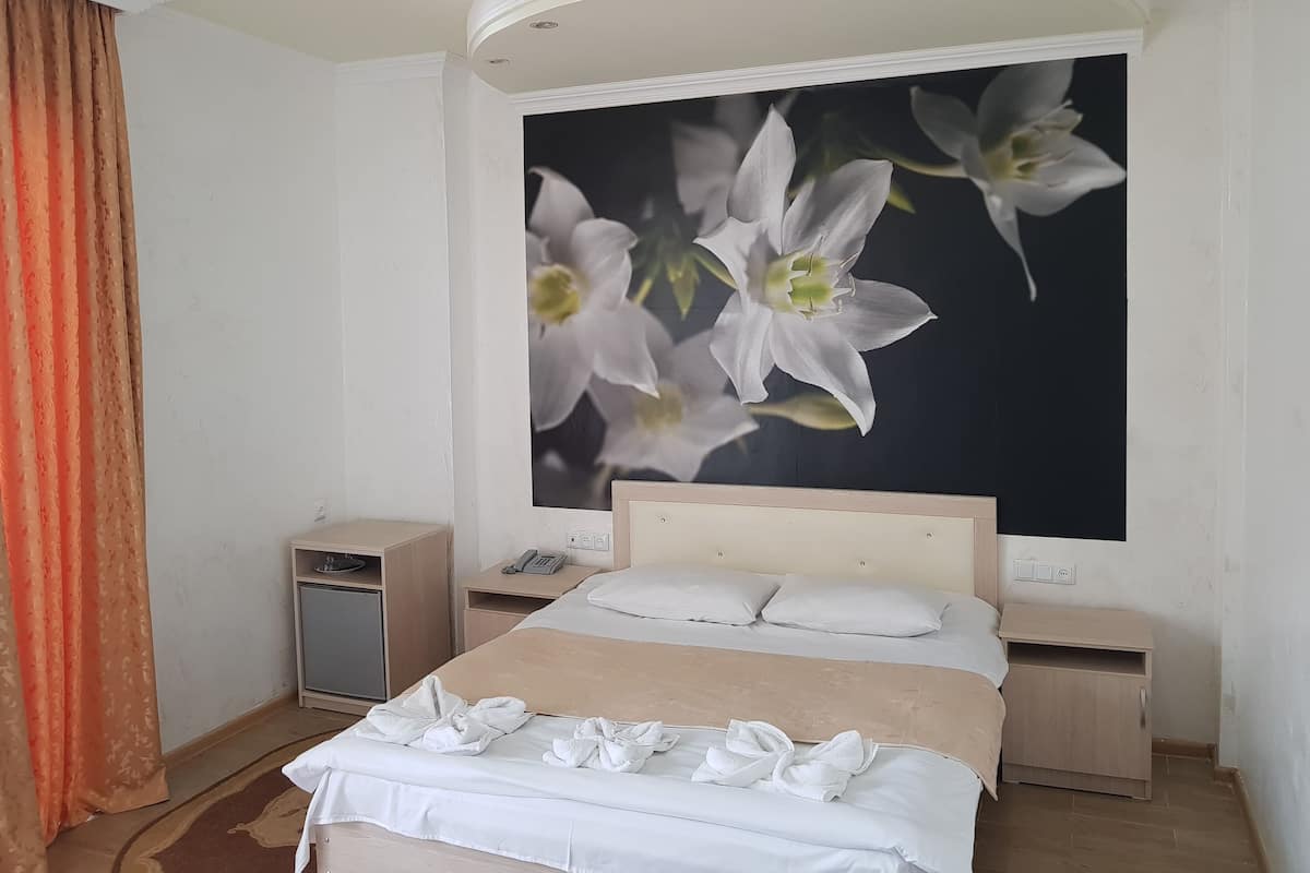 Standard Double Room | Premium bedding, in-room safe, desk, blackout drapes
