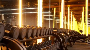 A gym with rows of dumbbells and exercise equipment. - The Craton Hotel (Istanbul)