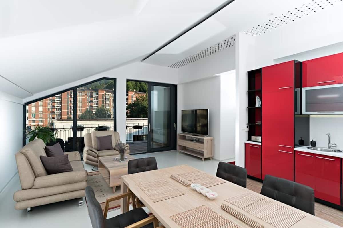 Exclusive Penthouse, Garden View | Living area