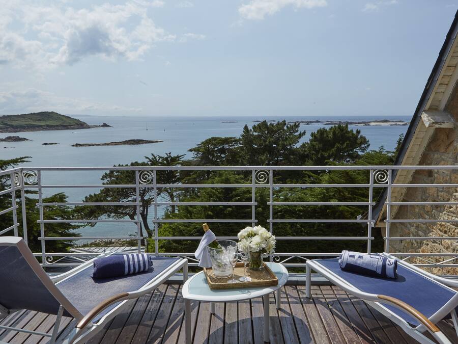 Deluxe Double or Twin Room, Ocean View | Terrace/patio