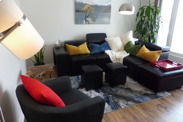 Televisie, videospelletjes, een muziekbibliotheek en een stereo