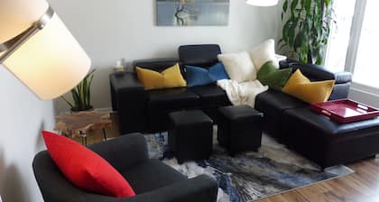 ★ Hidden Gem Heart of city Luxury PVT.Suite★FREE 4 car PKG★+ bikes+ 52"TV+WIFI ★