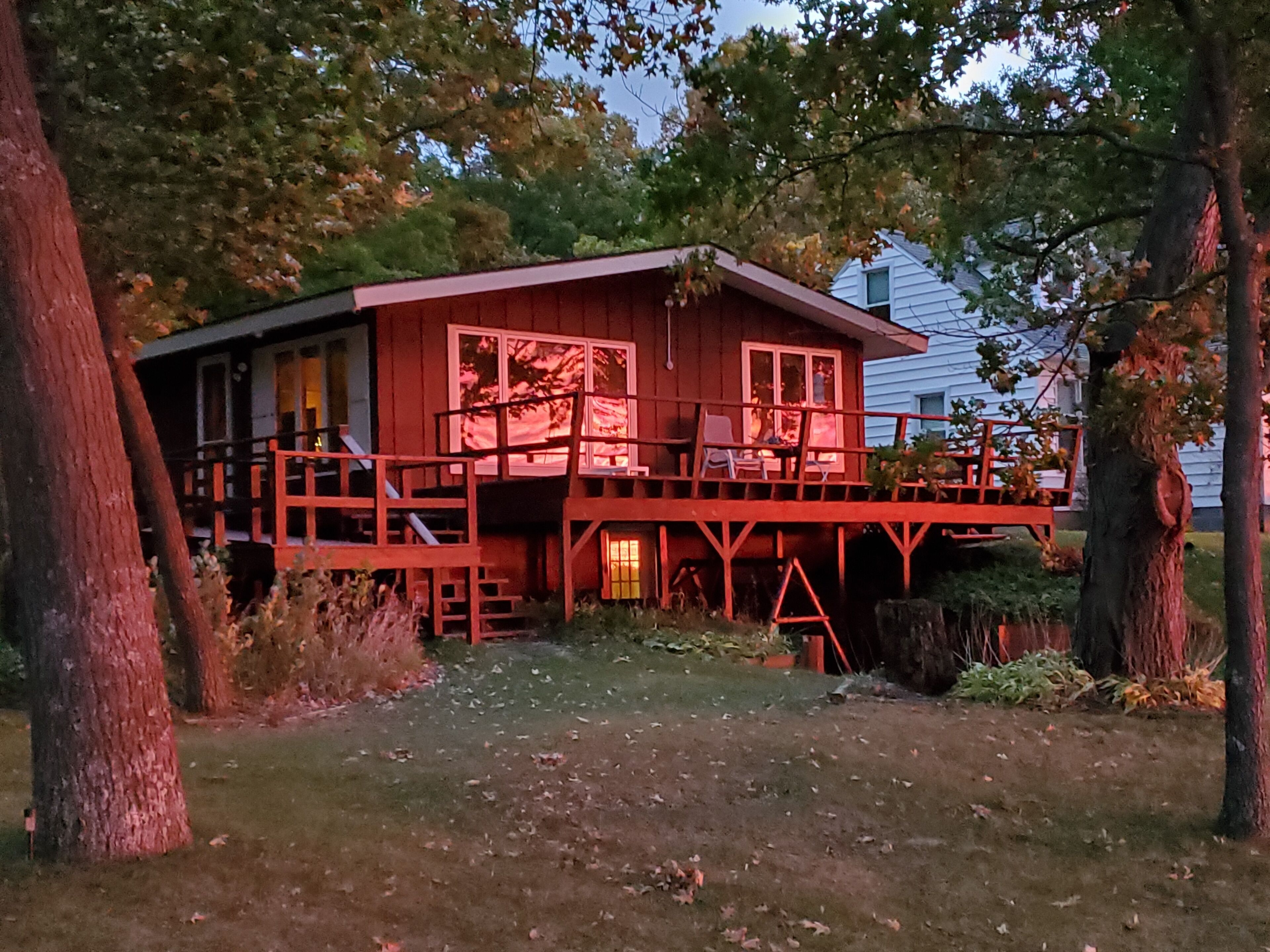 Private Beach - Waterfront home with picture windows, large deck & amazing views