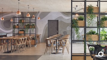 Morgunverðarhlaðborð daglega (3750 ISK á mann)