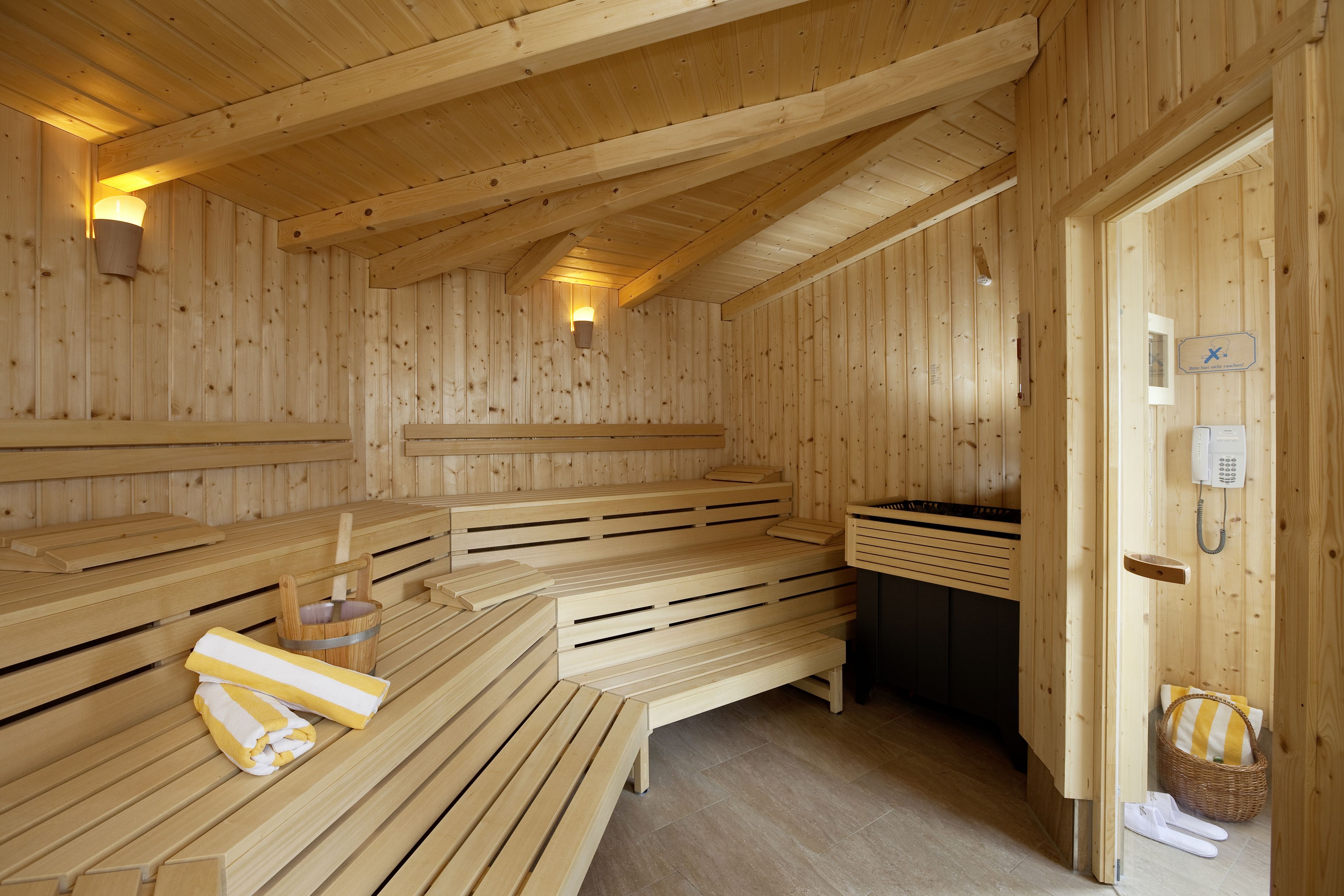 sauna, steam room