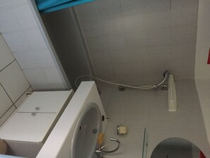 Hair dryer, toilet paper