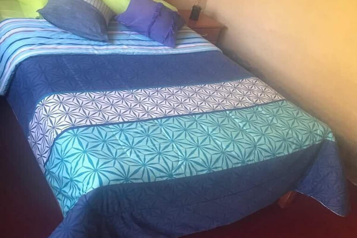 Dormitorio compartido básico, vista a la montaña | Edredón y wifi gratis