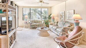 Condo, Multiple Beds | Living area - Loggerhead 424 (Sanibel)