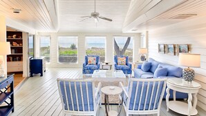 House, 4 Bedrooms | Living area | Flat-screen TV - Arcadia (Captiva)