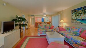 Condo, 3 Bedrooms | Living area | Flat-screen TV - Snug Harbor 311 (Sanibel)